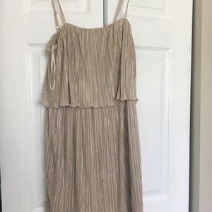 Cream strapless dress